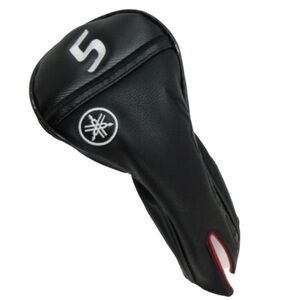 NEW Yamaha RMX VD Fairway 5W Black Faux Leather & Logo Embroidered Headcover.‎